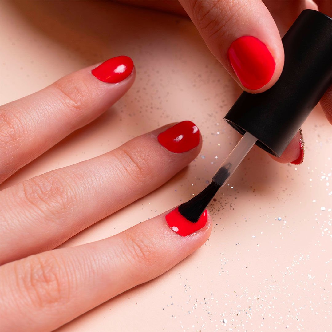 Glitzer-Maniküre, Schritt 1